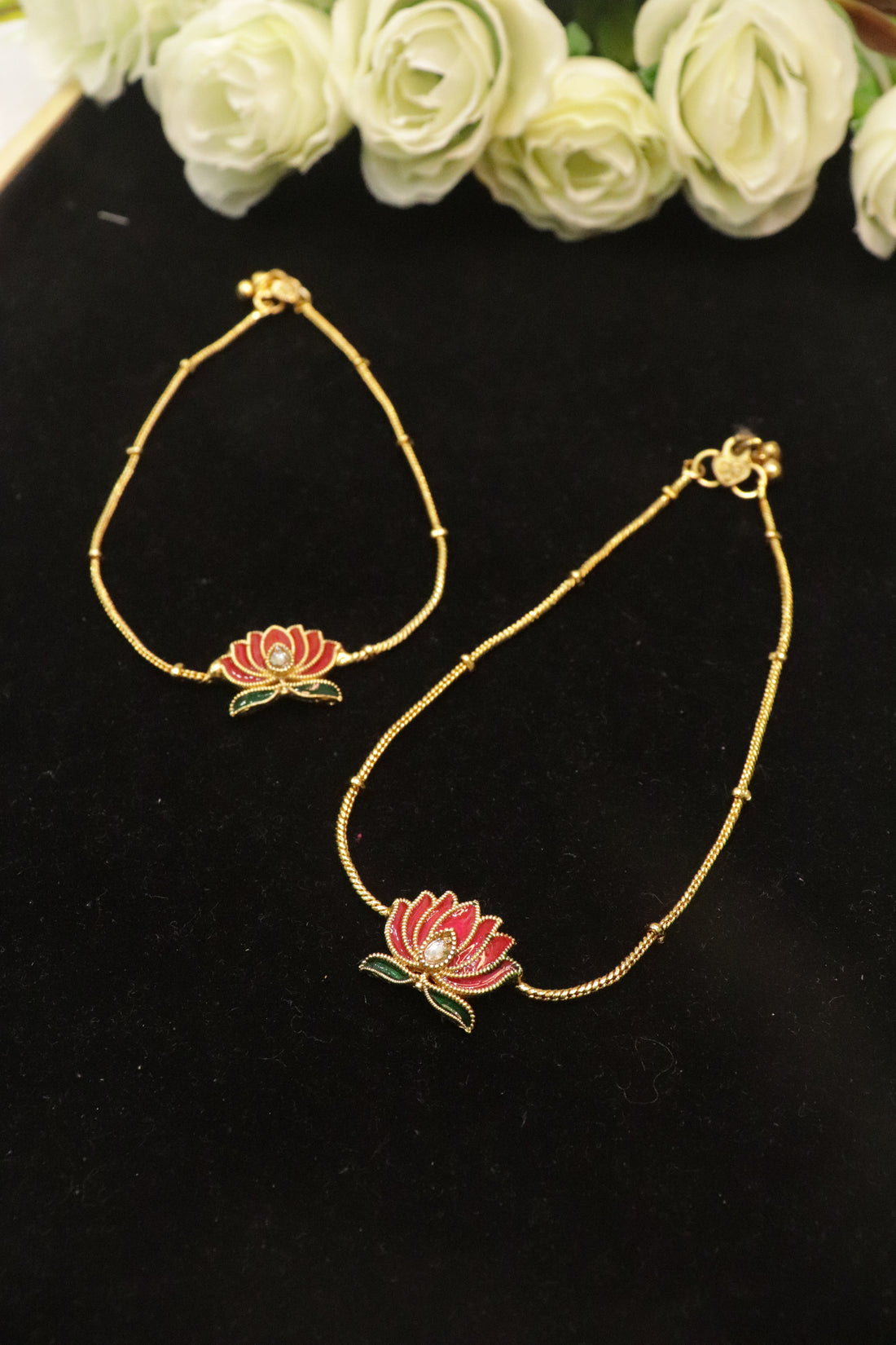 Radiant Lotus Bloom Anklet
