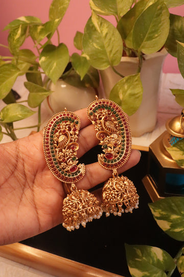 Temple Grace Matte Jhumka