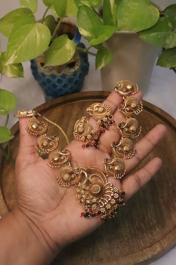 Mayura Heritage Matte Necklace Set