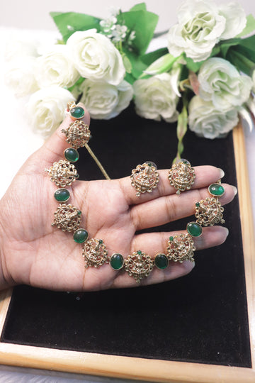 Divine Lakshmi Heritage Temple Necklace Set
