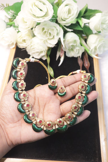 Varnika Enamel Matte Choker Set