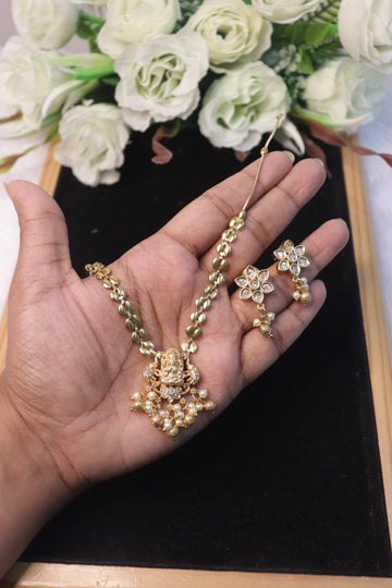 Lakshmi Grace Temple Necklace Set