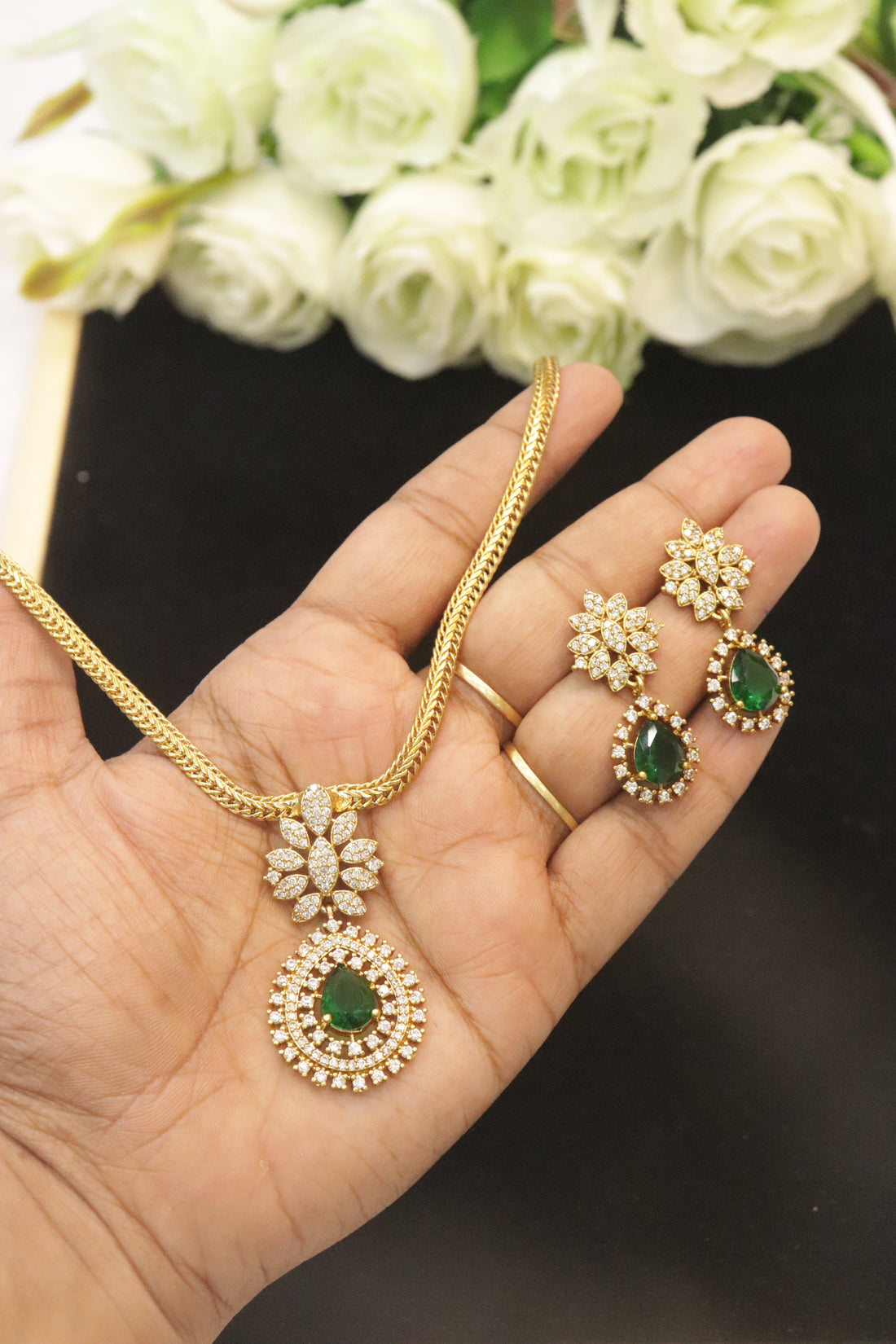 Eternal Grace AD Stone Necklace Set