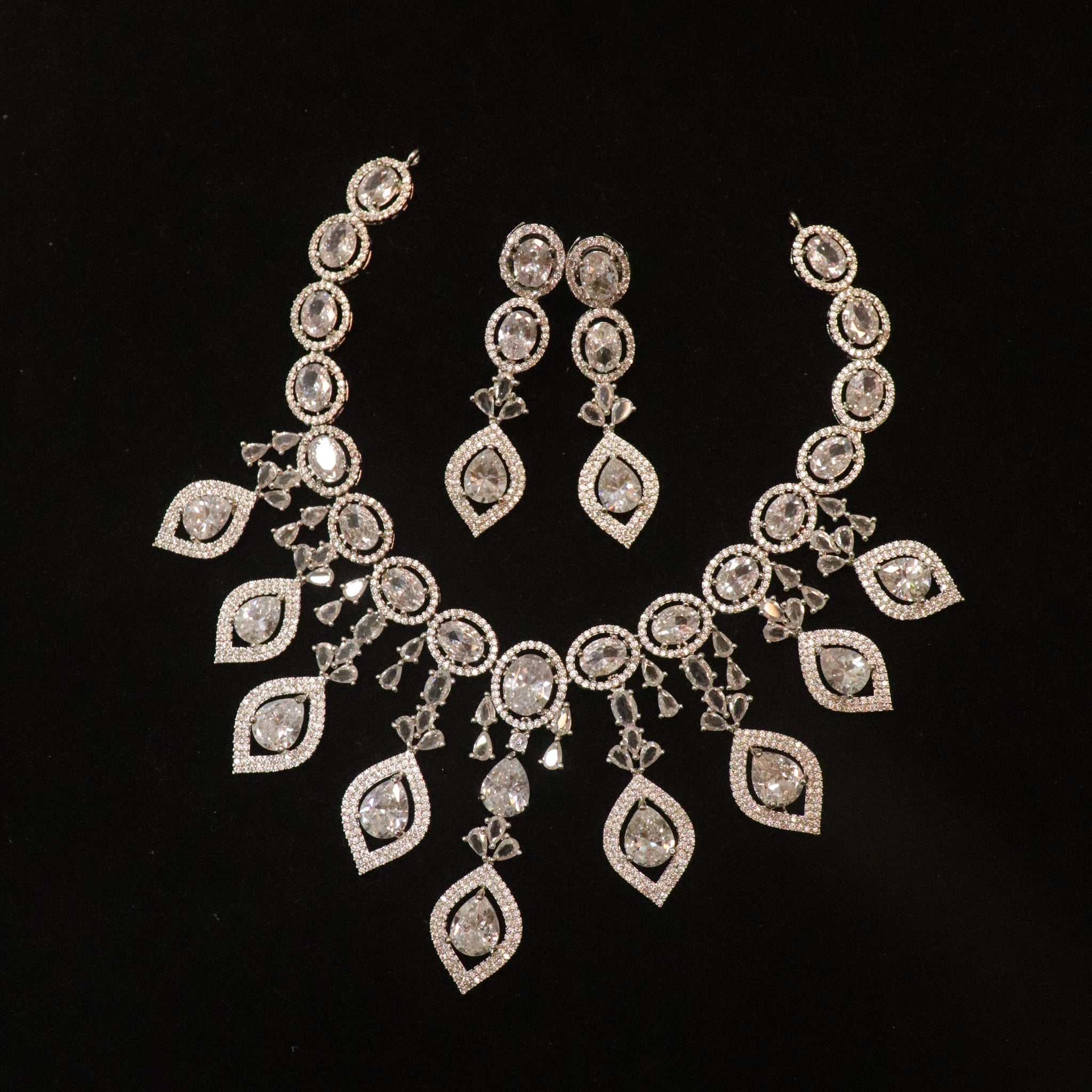 Crystal Radiance AD Stone Bridal Jewelry Set