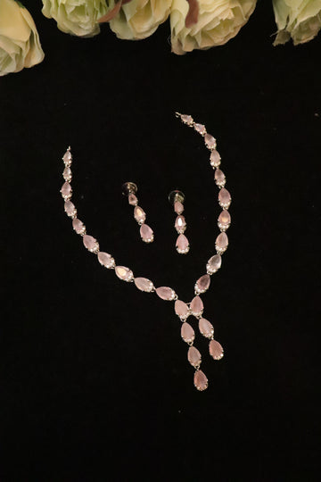 Aqua Elegance Zircon Necklace Set