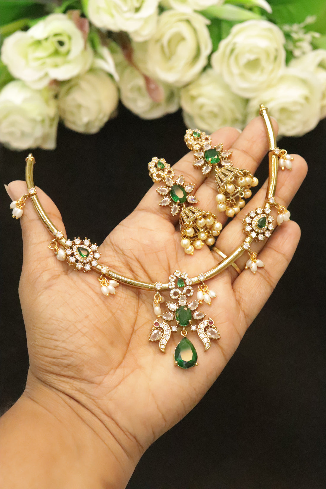 Aarvi Peacock Grace Hasli Set