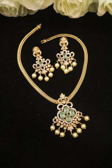 Heritage Radiance AD Attigai Necklace Set
