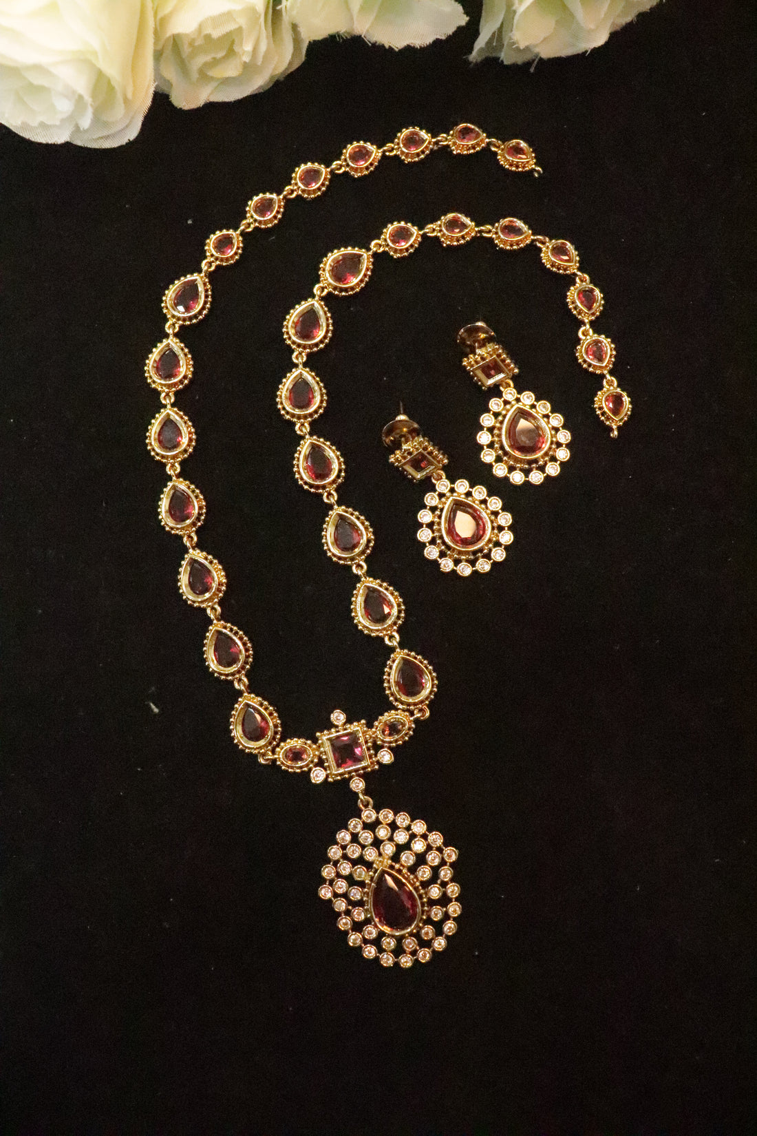 Jyo Radiance Heritage AD Necklace Set