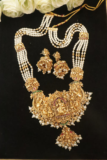 Divine Heritage Lakshmi Temple Necklace Set