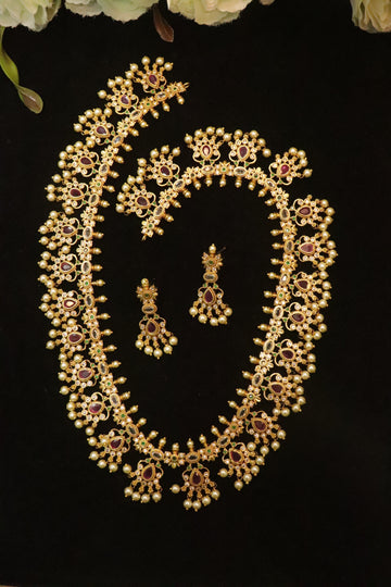 Antique Gutta Pusalu Heritage Haram Set