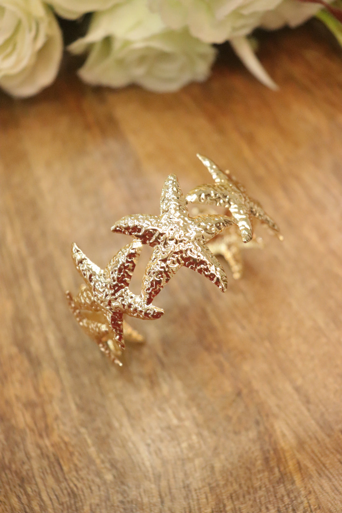 Starfall Charm Textured Kada Bangle