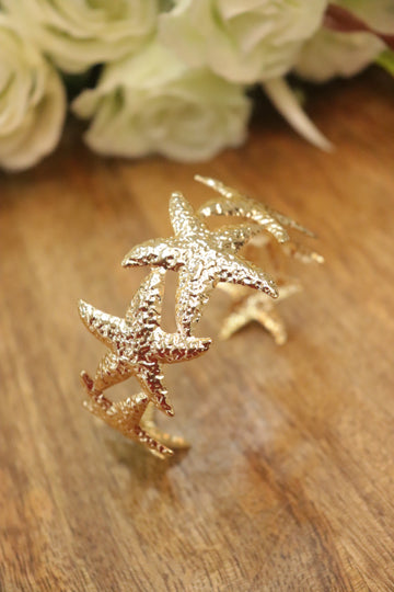 Starfall Charm Textured Kada Bangle