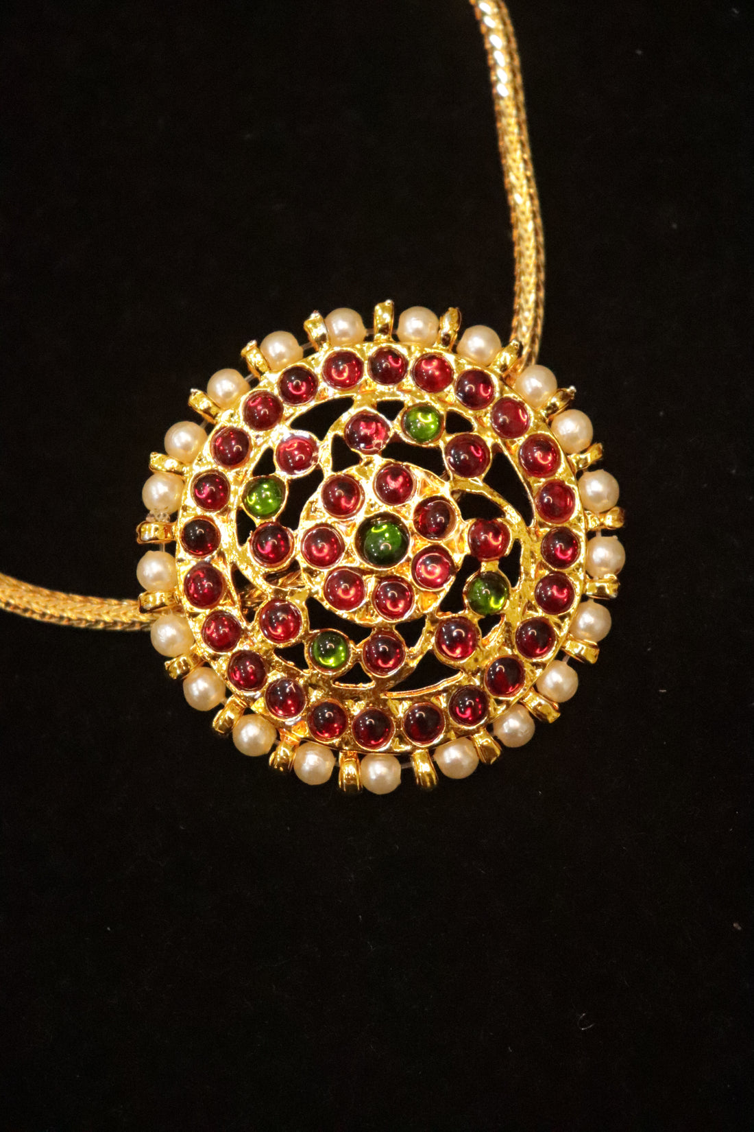 Kemp Sun Pendant with Microplated Back Chain