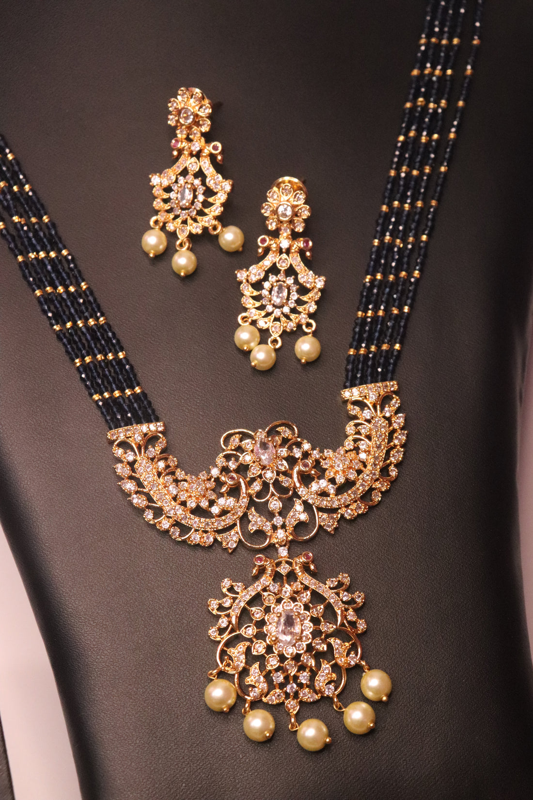 Radiant Crystal Layered AD Pendant Haram