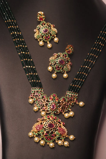 Radiant Crystal Layered AD Pendant Haram