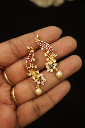 Regal Vine Antique Polish Ear Cuffs