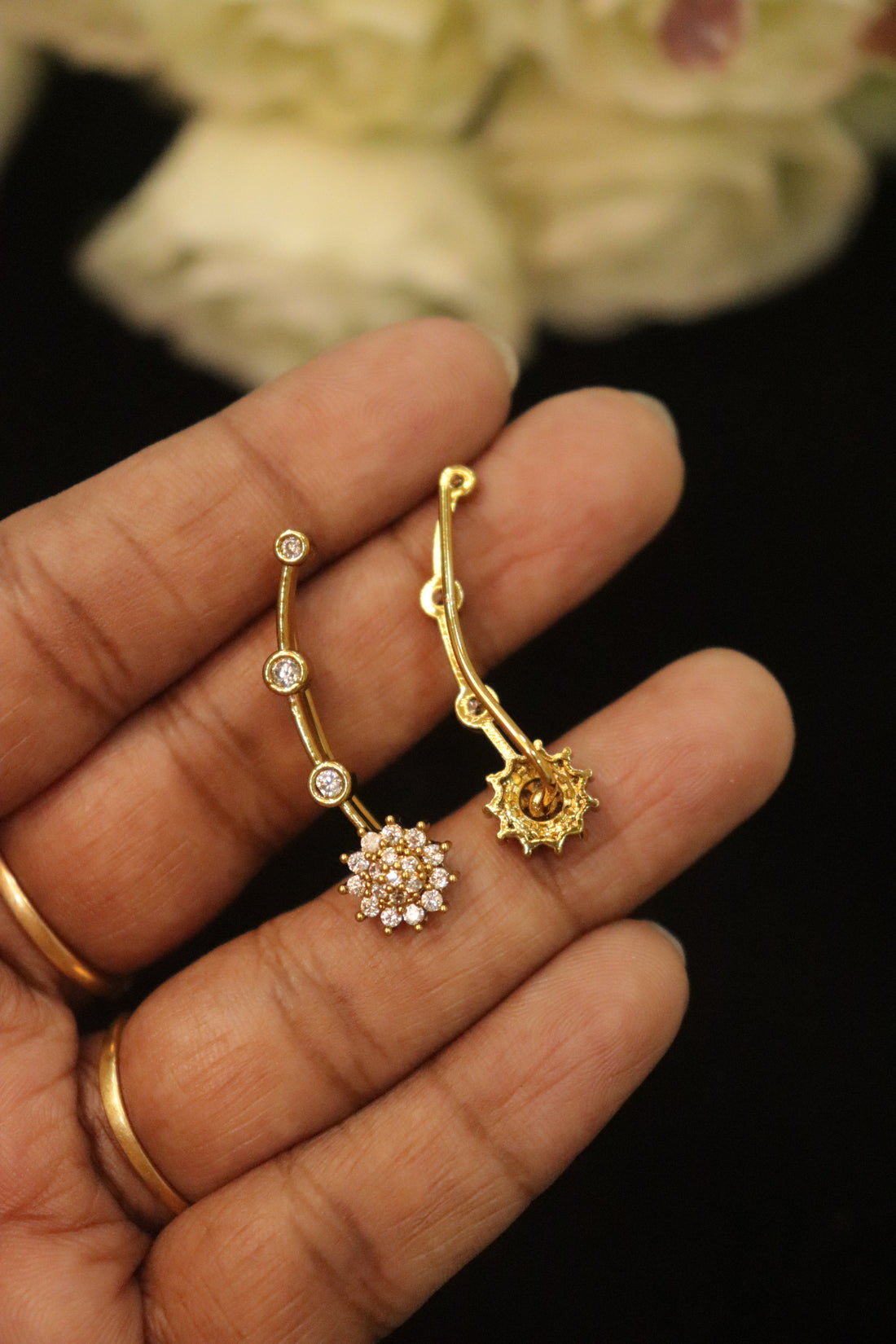 Celestial Arc Antique Polish Ear Cuffs