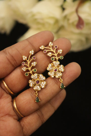 Royal Blossom Antique Polish Ear Cuffs