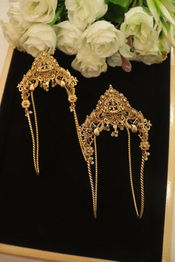 Antique Lakshmi Peacock Temple Armlets