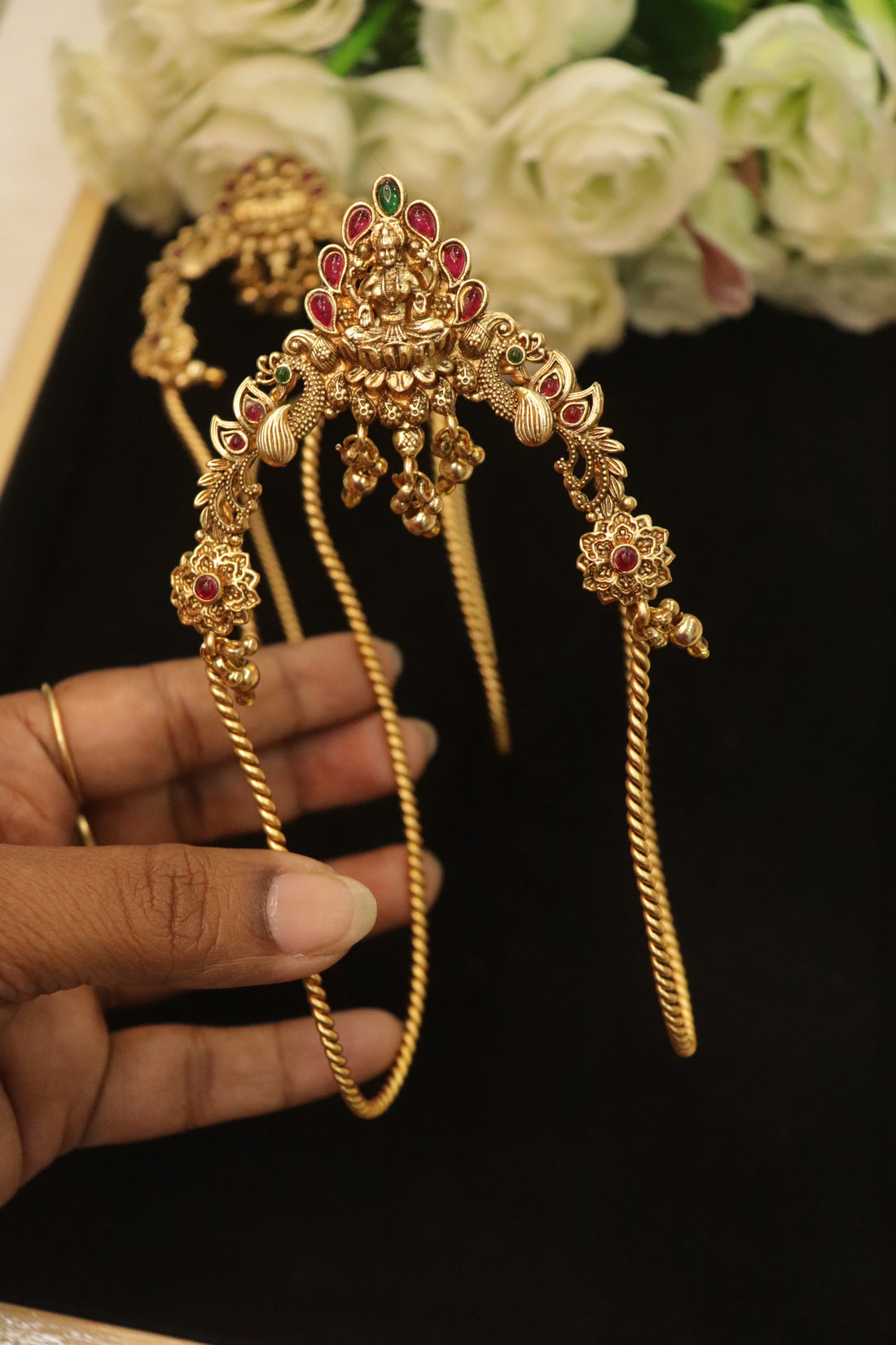 Royal Lakshmi Antique Gold Armlets