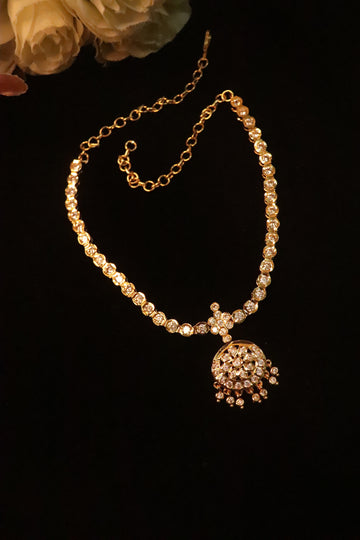 Vintage Microplated Attigai Pendant Necklace