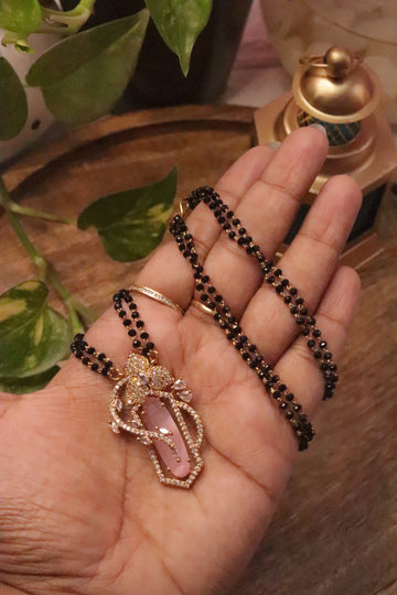 Blush Petal AD Stone Necklace