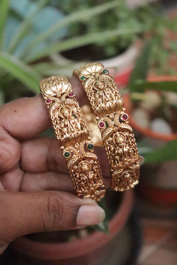 Matte Lakshmi Temple Heritage Bangles