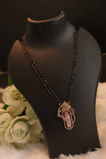 Blush Petal AD Stone Necklace