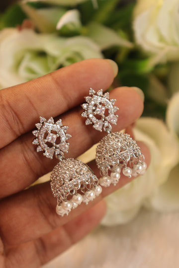 Starlight Pearl Jhumkas