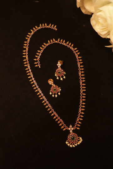 Emerald Royale Antique AD Necklace Set
