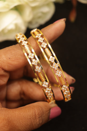 Starlight Sparkle AD Microplated Bangles