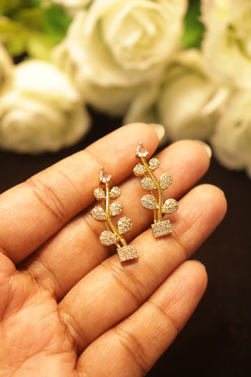 Golden Ivy Sparkle AD Ear Cuffs