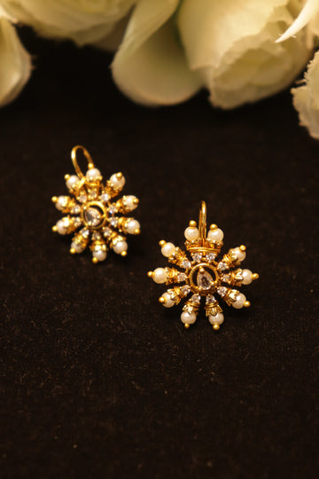 Pearl Radiance Bugadi Earrings (No Piercing Required)