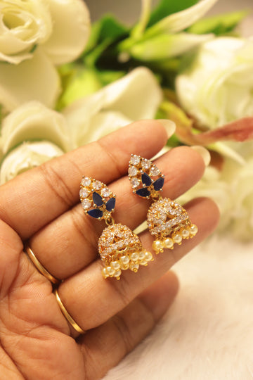 Sapphire Snow AD Jhumka