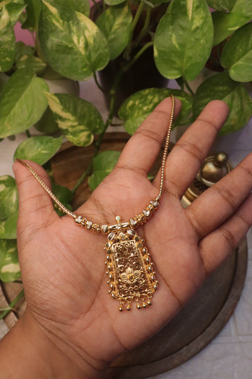 Turkish-Inspired Antique Microplated Pendant Chain