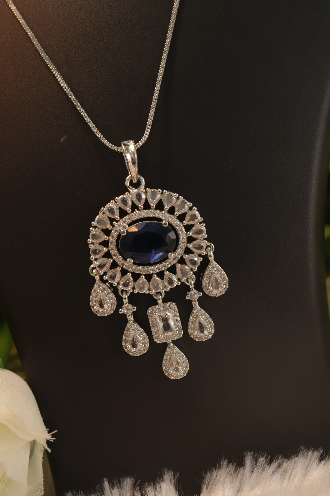 Halo Luxe Pendant Set - Blue