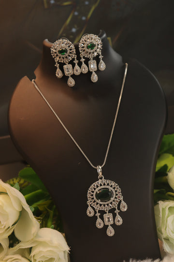 Halo Luxe Pendant Set - Green