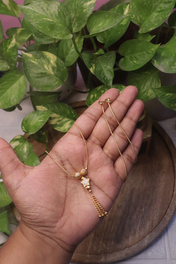 Minimal AD Star Pendant Microplated Chain