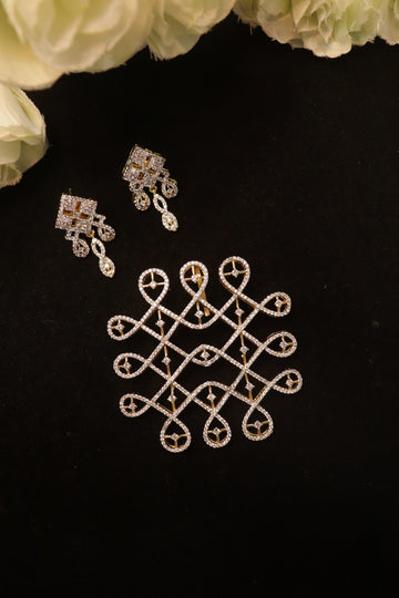 Kolam Elegance AD Pendant Set