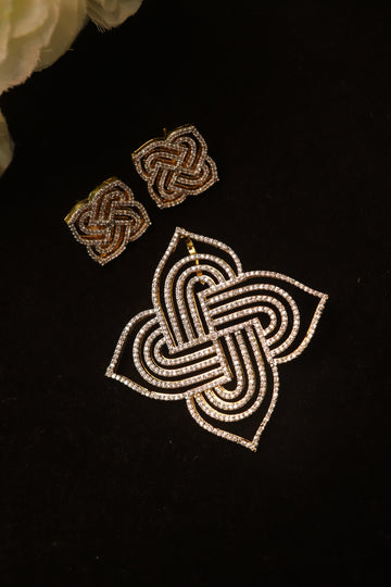 Infinity Kolam AD Pendant Set