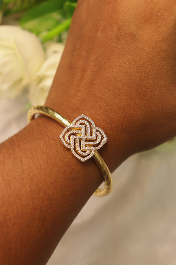 Infinity Kolam Open Kada Bangle