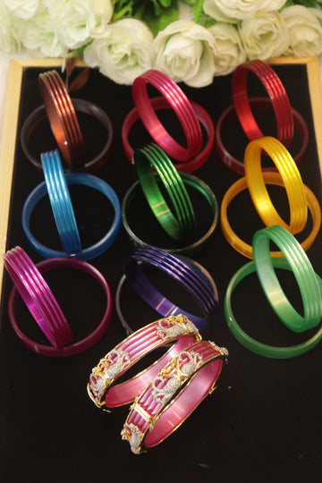 Swan Elegance Interchangeable Bangle Set