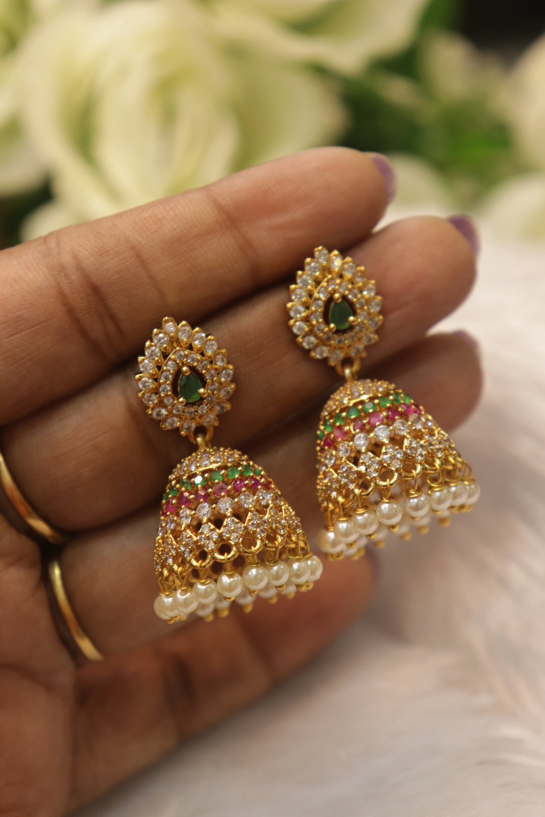 Rangoli Royale AD Jhumka
