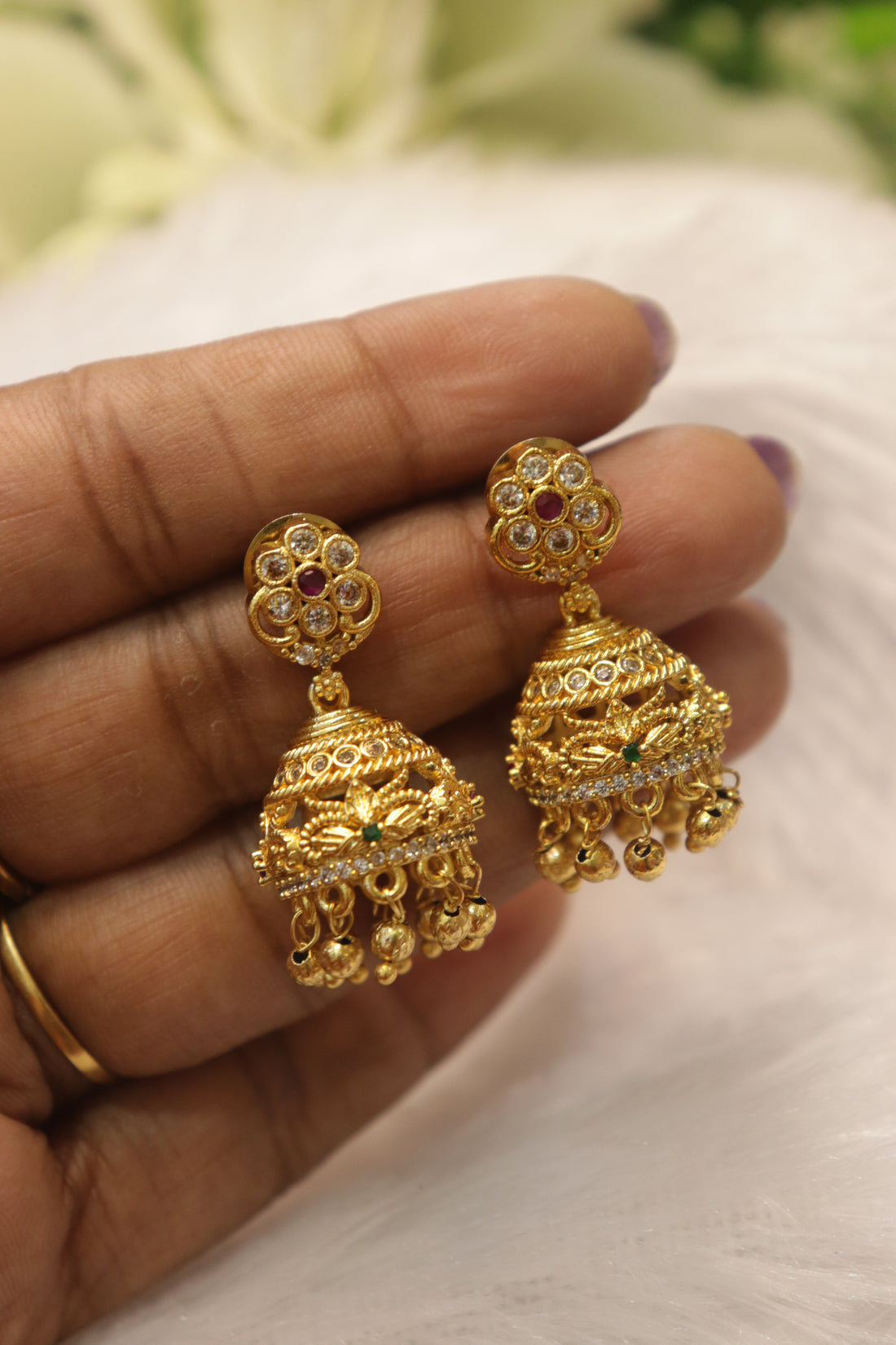 Royal Bloom AD Jhumka