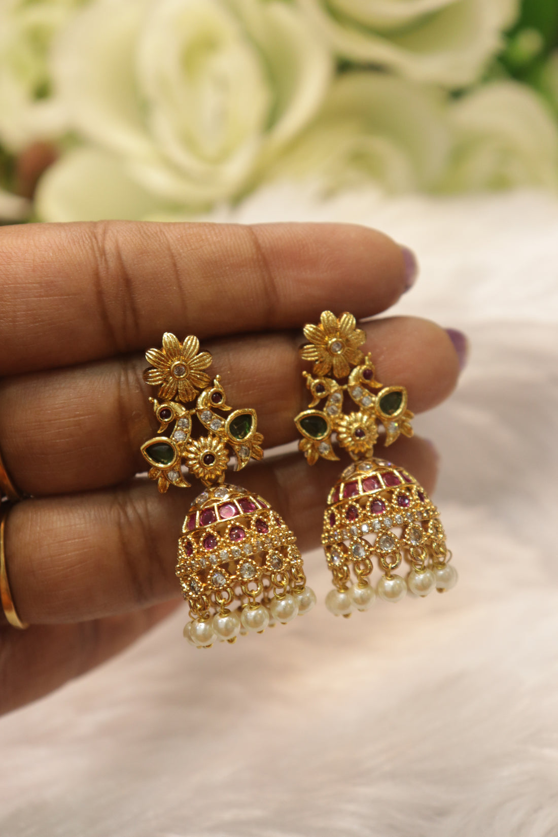Royal Floral Luxe Jhumka