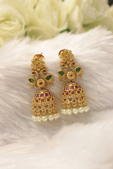 Royal Floral Luxe Jhumka
