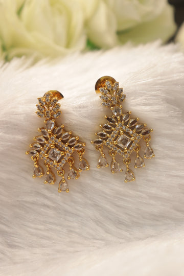 Celestial Bloom Earrings - White