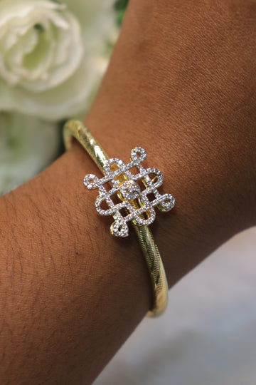Eternal Kolam Spark Kada Bangle