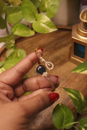 Teardrop CZ Kada Bangle