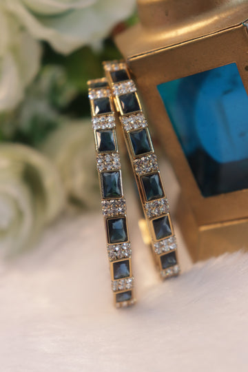 GlamGrid Premium AD Bangles - Navy